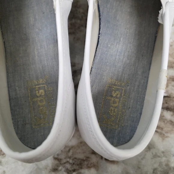 Keds Women s Triple Ruffle Leather Slip-on White Platform Sneaker Women's Sz 10 - Picture 9 of 10
